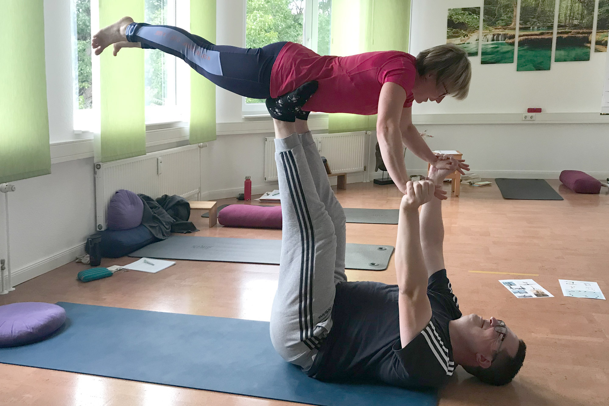 Akro Yoga in der Yogalehrer Ausbildung bei Promnitz